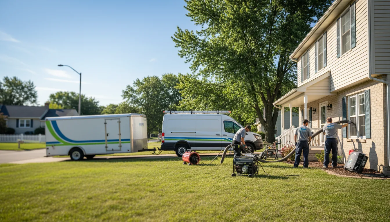 Flooded Basement Restoration And Cleanup With Repair in Abingdon, IL near me